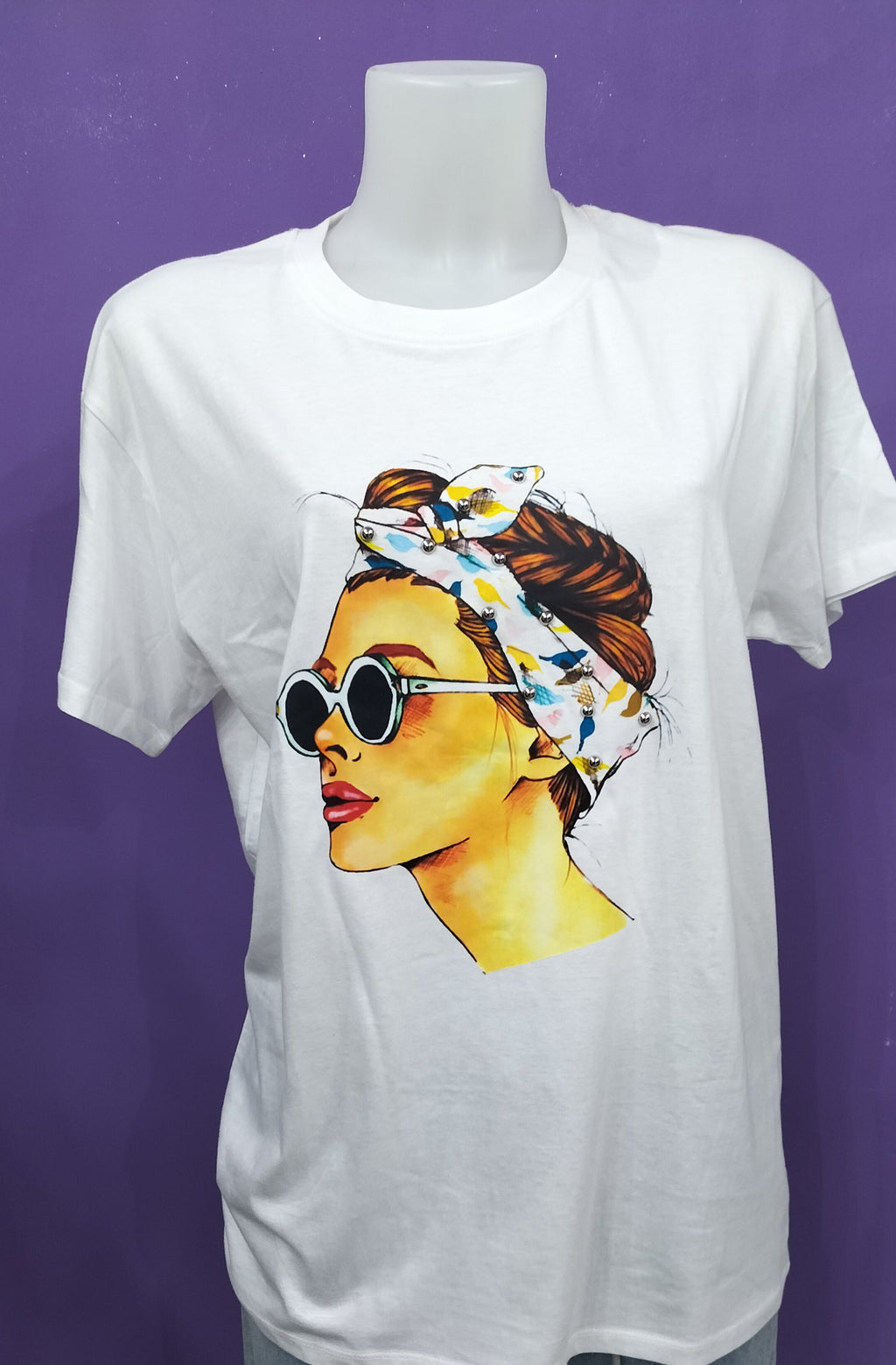 T-shirt oversize con stampa pop art!
