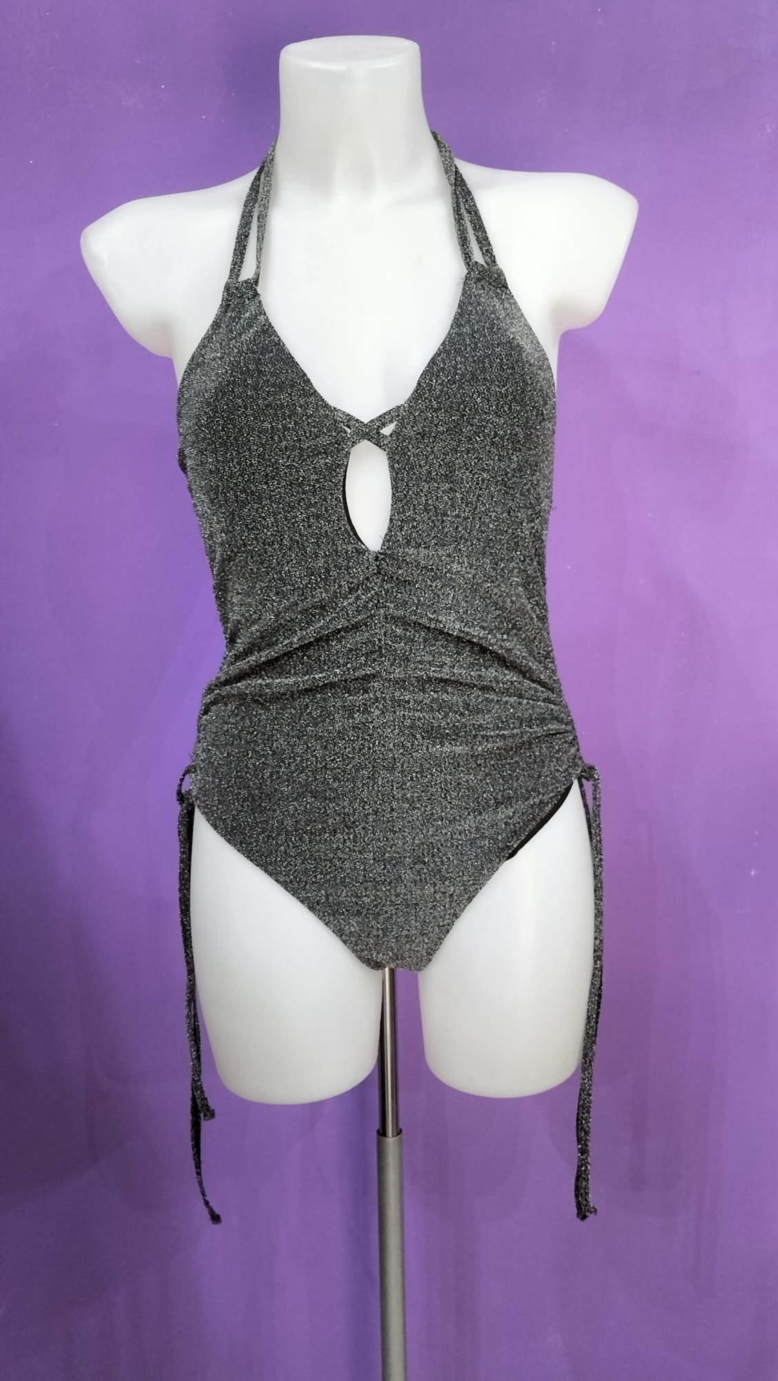 Costume Intero Nero Lurex