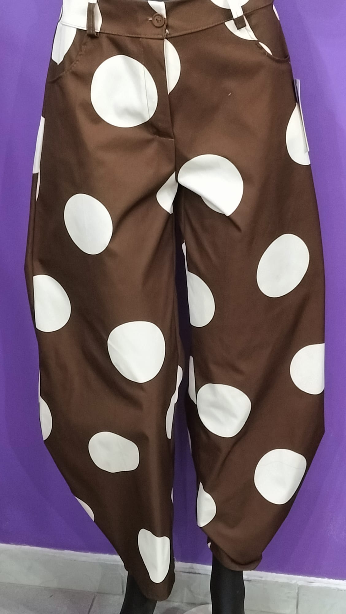 Pantalone Balloon a Pois