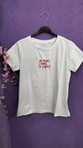 T-SHIRT BIANCA CON FRASE