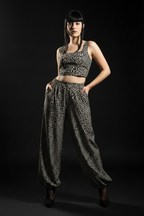 Set animalier top e pantalone